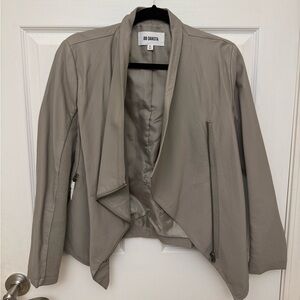 BB Dakota Faux Leather Jacket in Gray